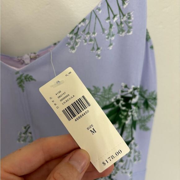 NET Larke x Anthropologie Lilac Purple Swing Mini Dress - Size M - Picture 6 of 7